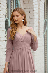 Numbersea Bridesmaid Dress Chiffon Formal Party Dress Evening Dress 28016