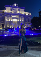 Unique Green Long Evening Dress,Green Evening Gown Y4112