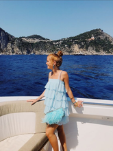 Blue Layered Short Homecoming Dress Summer Holiday Dress Y415