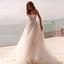 Fashion Strapless 3D Flower Lace Applique Wedding Dresses Sweep Train Custom Bridal Grown Vestido De Noival