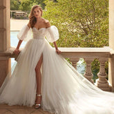 Sexy Sweetheart Wedding Dresses Strapless For Women Modern Backless Chapel Train Tulle Bride Gowns Vestidos De Novia 2022