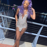 Luxurious Heavy Handmade Beaded Party Dress 21st Birthday Dress Sexy Homecoming Dress Y1425