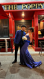 Classic Royal Blue Mermaid Evening Dress with Train Y4229