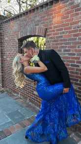 Elegant Royal Blue Mermaid Prom Dress,Charming Royal Blue Evening Dress Y1831