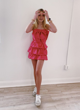 Lovely Fuchsia Short Homecoming Dress Y2776