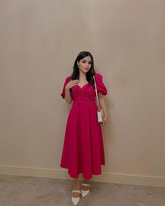 Vestido de noche sencillo de corte A y manga corta, estilo retro, para fiesta, Y5505