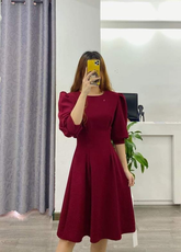 Simple Pure Color A-line Party Dress Homecoming Dress Y6064