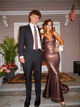 Elegantes Meerjungfrau V-Ausschnitt Abendkleid Schickes Abendkleid Y7408