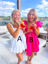 Chic White A-line Homecoming Dress Beach Outfit Dress Y2790