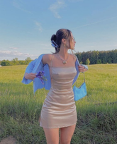 Sexy Sleeveless Bodycon Dress Tight Homecoming Dress Y6917