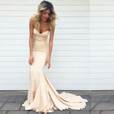 Simple Chiffon Bridesmaid Dresses Mermaid Sweetheart Neck Prom Dresses