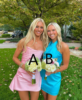 Lindo vestido de fiesta de bienvenida Y4008