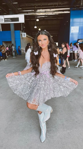 Chic Silver Homecoming Dress Show Party Dress Y3042