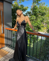 Simple Black Spaghetti Straps Long Mermaid Prom Dress Evening Dress Y8294