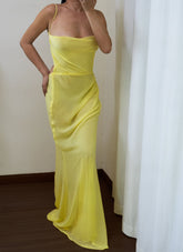 100% Silk Georgette Saara Gown