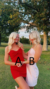 Lovely Red Strapless Homecoming Dress Red Cocktail Dress Y4180