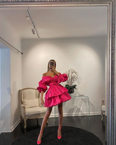 A-line Homecoming Dress Charming Party Dress Y2374