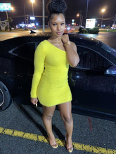 Bright Yellow One Shoulder Homecoming Dress Sexy Party Dress Y2194