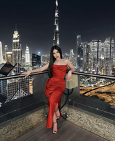 Sexy Red Strapless Sheath Evening Dress Red Party Gown Y6030