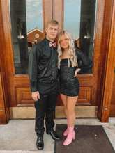 Black Long Sleeves Homecoming Dress Black Graduation Dress For Teens Y2096