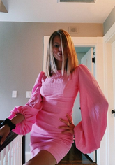 Lovely Hot Pink Homecoming Dress Hot Pink Party Dress Y2307