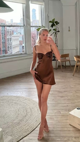 satin homecoming dress party outfit classy outfit unique homecoming dress short Y2992