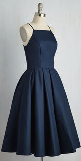 Einfache Spaghettiträger Kurzes Heimkehrkleid Süßes Mädchen Kurzes Cocktailpartykleid Kurze Schultanzkleider S5747