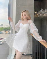 Lovely White Sheath Homecoming Dress White Party Dress Y2179