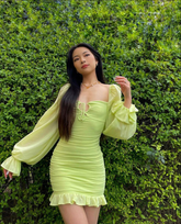 Sexy Green Bodycon Dress Green Homecoming Dress Y2691