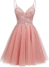 Sparkly Tulle Homecoming Dresses for Teens Mini Cocktail Dress Y2411