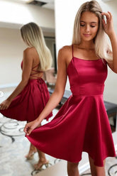 Spaghetti Straps Homecoming Dress Short Prom Dress SYH7