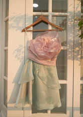 Chic Flower Design Short Homecoming Dress Mini Dress Beach Dress Y2000