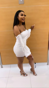 White Strapless Homecoming Dress Sexy White Bodycon Dress Y2200
