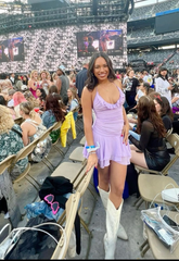 Light Purple Chiffon Homecoming Dress Sexy Party Dress Y2473