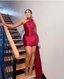 Sexy Halter Neckline Dress Mini Homecoming Dress Y5635