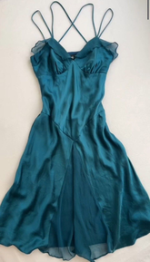 A-line Turquoise Sleeveless Homecoming Dress Fall Dress Y3078