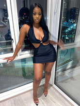 Sexy Halter Neckline Homecoming Dress Club Dress Y2195