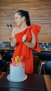 Chic Orange Homecoming Dress 18th Birthday Party Dress Y2716