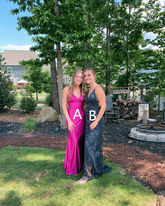 Elegante vestido de fiesta de sirena rosa intenso con encantador vestido de noche Y6341