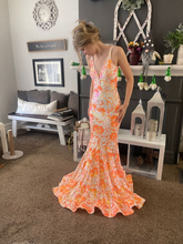 Mode V-Ausschnitt Meerjungfrau Ballkleid Langes Abendkleid Y6095