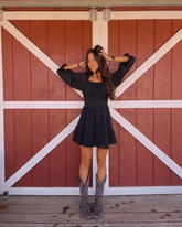 Black A-line Chiffon Homecoming Dress Casual Dress Y2836