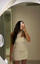 Sexy Irregular Neckline Homecoming Dress Prom Dress Party Dress Y2383