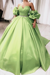 Unique Green Ball Gown 15 Dress for quinceanera Y4497