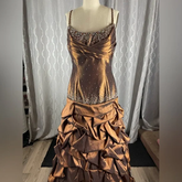 Vintage Satin Beaded Ruched Evening Dress Memaid Prom Dress Y8243