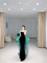 Chic Mermaid Strapless Prom Dress Mermaid Evening Dress Formal Gown Y4551
