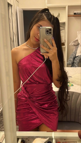 One Shoulder Homecoming Dress Party Dress Y2178