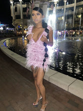 Deep V Neck Pink Party Dress Pink Short Homecoming Dress Y1876