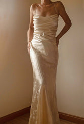 Bamboo Jacquard Lace Up Dress