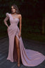 Beautiful evening dress long pink | Prom dresses with lace sleeves