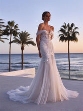 Beach Sweetheart Neck Off The Shoulder Wedding Dress Romantic Lace Appliques Bridal Gown Pastrol Vestidos De Novia